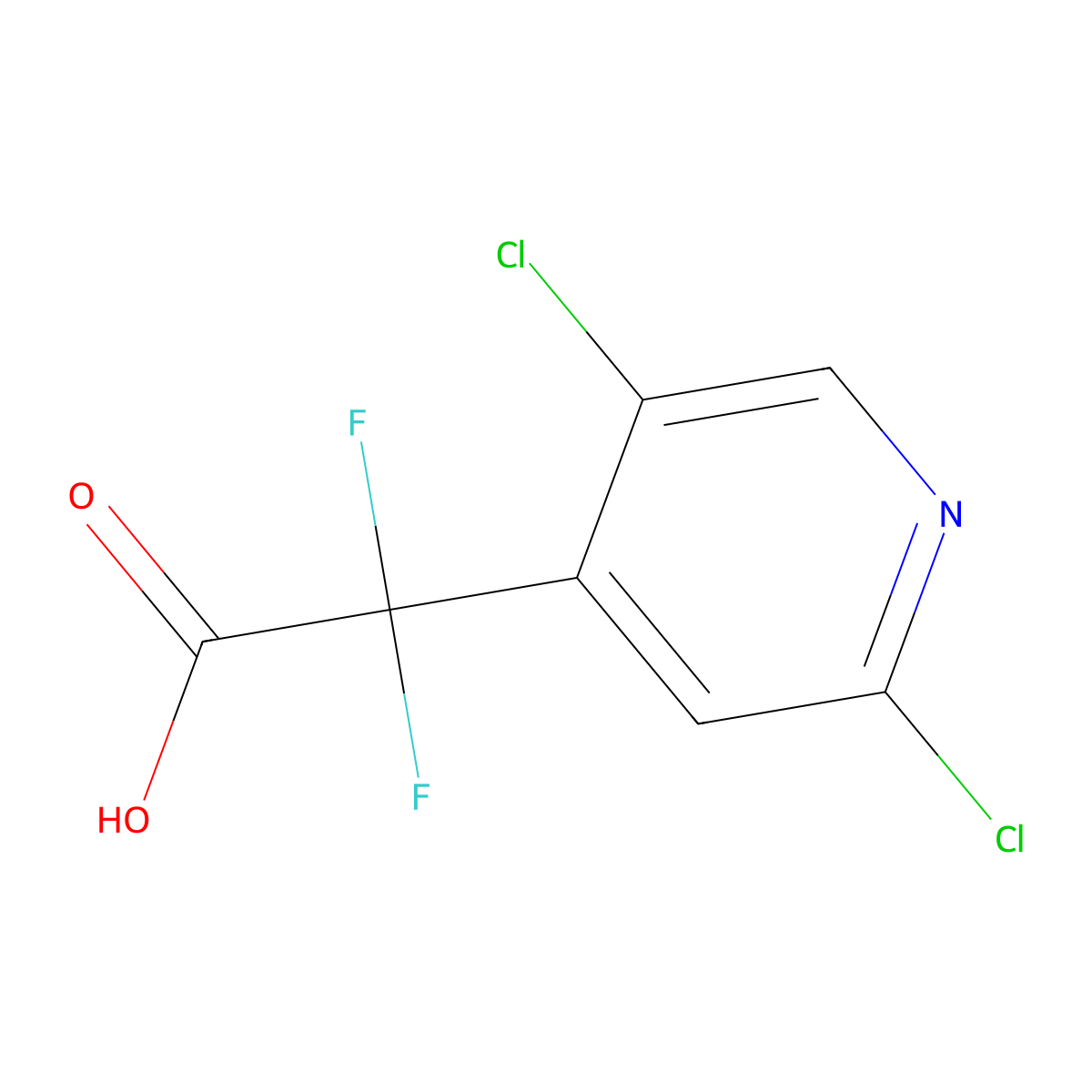 2-(2,5-Dichloropyridin-4-yl)-2,2-difluoroacetic acid molecular structure, CAS 2228308-18-5