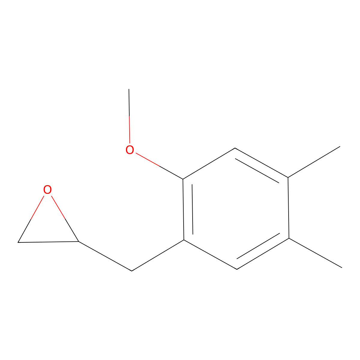 2-[(2-Methoxy-4,5-dimethylphenyl)methyl]oxirane molecular structure, CAS 2228310-12-9