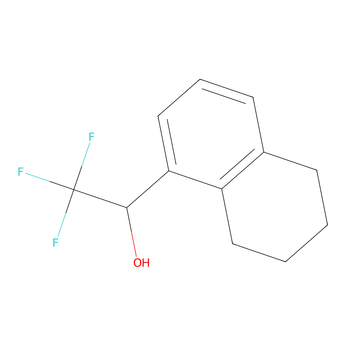 2,2,2-Trifluoro-1-(5,6,7,8-tetrahydronaphthalen-1-yl)ethan-1-ol molecular structure, CAS 2228312-03-4