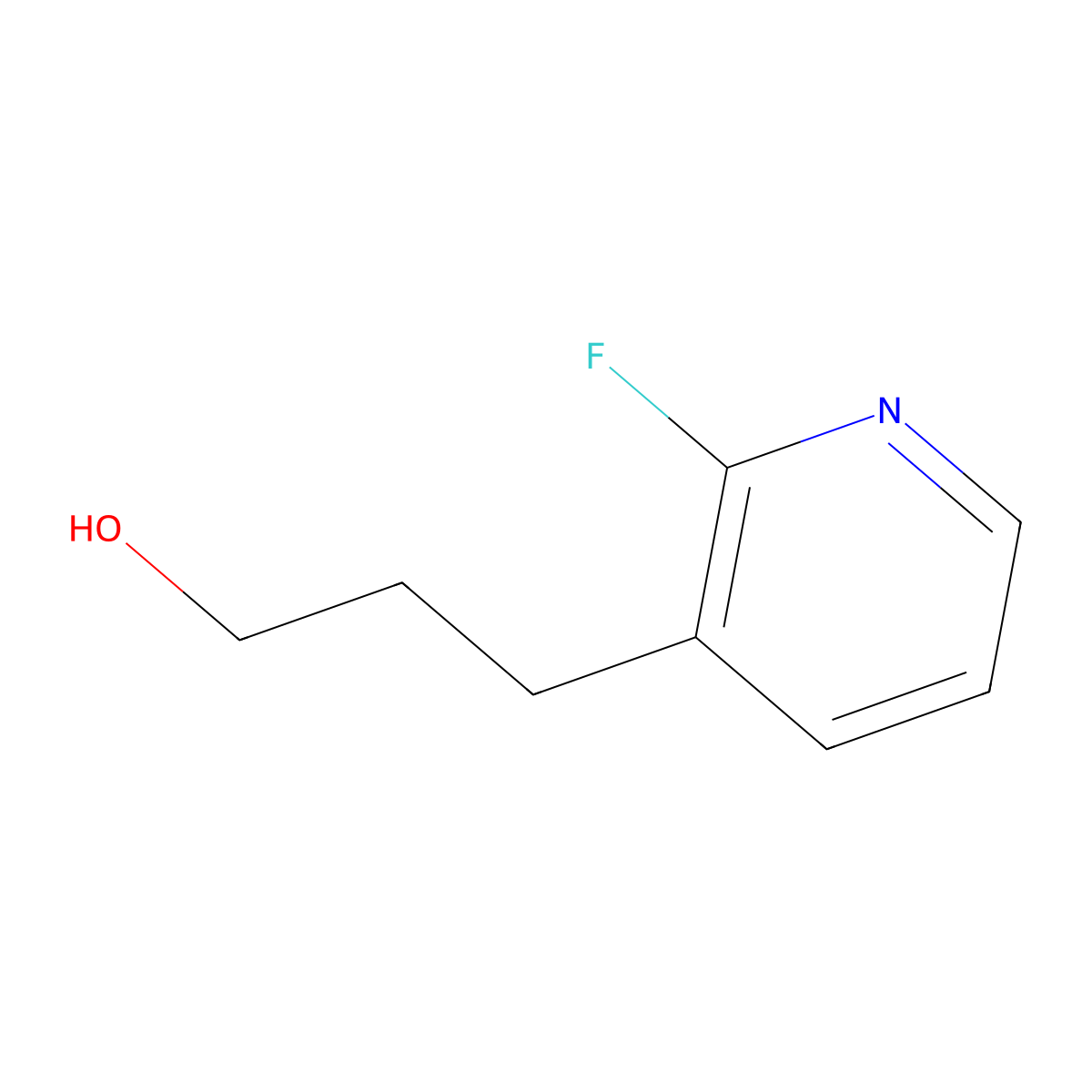 3-(2-Fluoropyridin-3-yl)propan-1-ol molecular structure, CAS 2228312-11-4