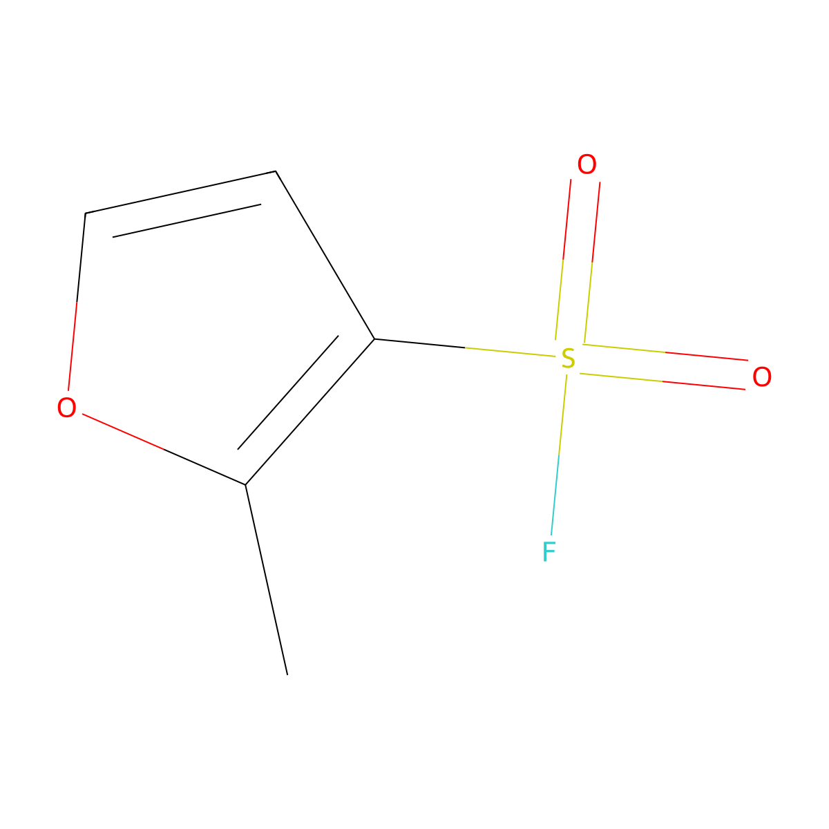 2-Methylfuran-3-sulfonyl fluoride molecular structure, CAS 2228323-08-6
