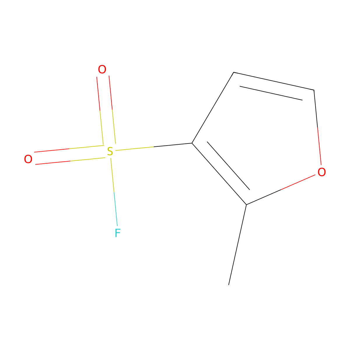 2-Methylfuran-3-sulfonyl fluoride molecular structure, CAS 2228323-08-6