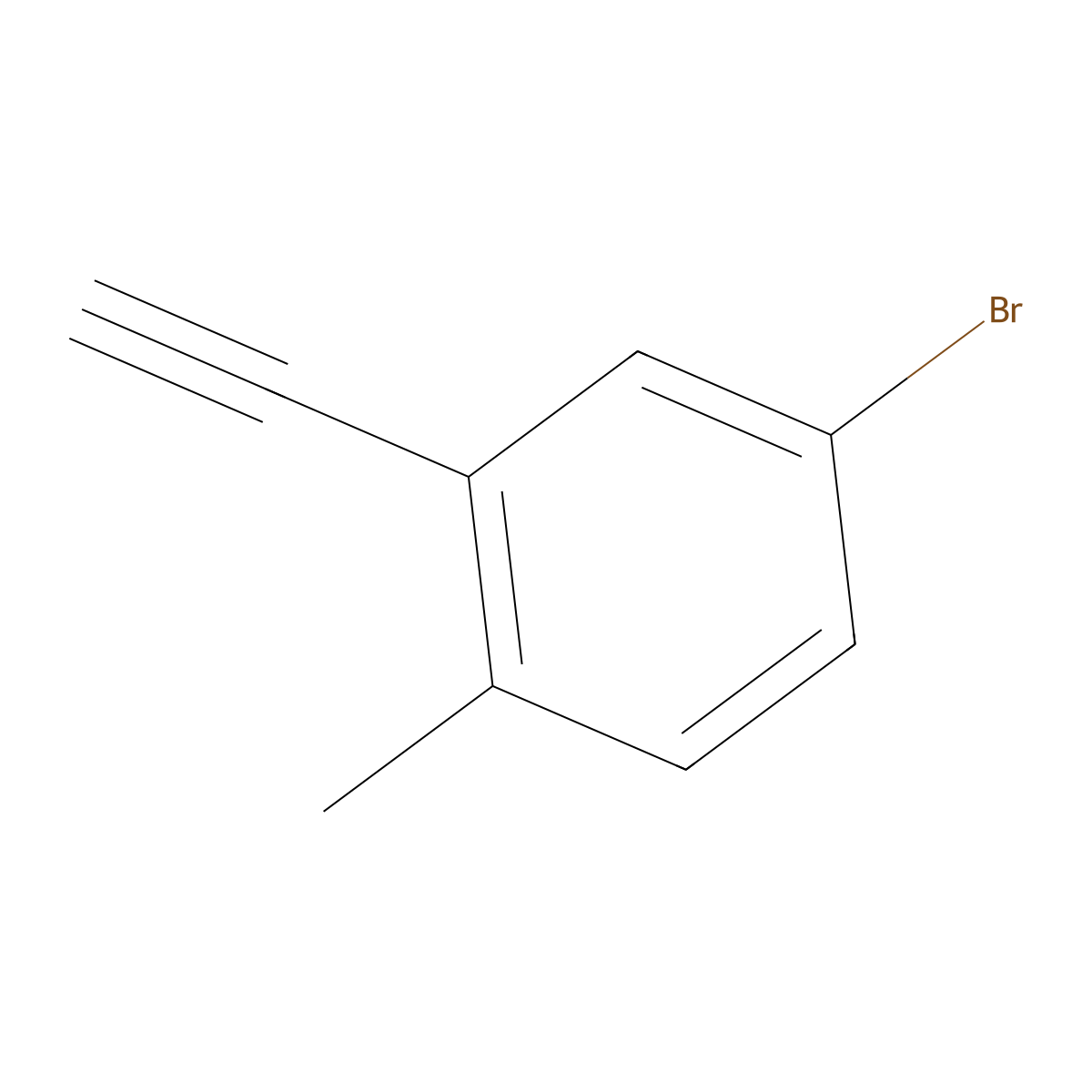 4-Bromo-2-ethynyl-1-methylbenzene molecular structure, CAS 2228330-14-9