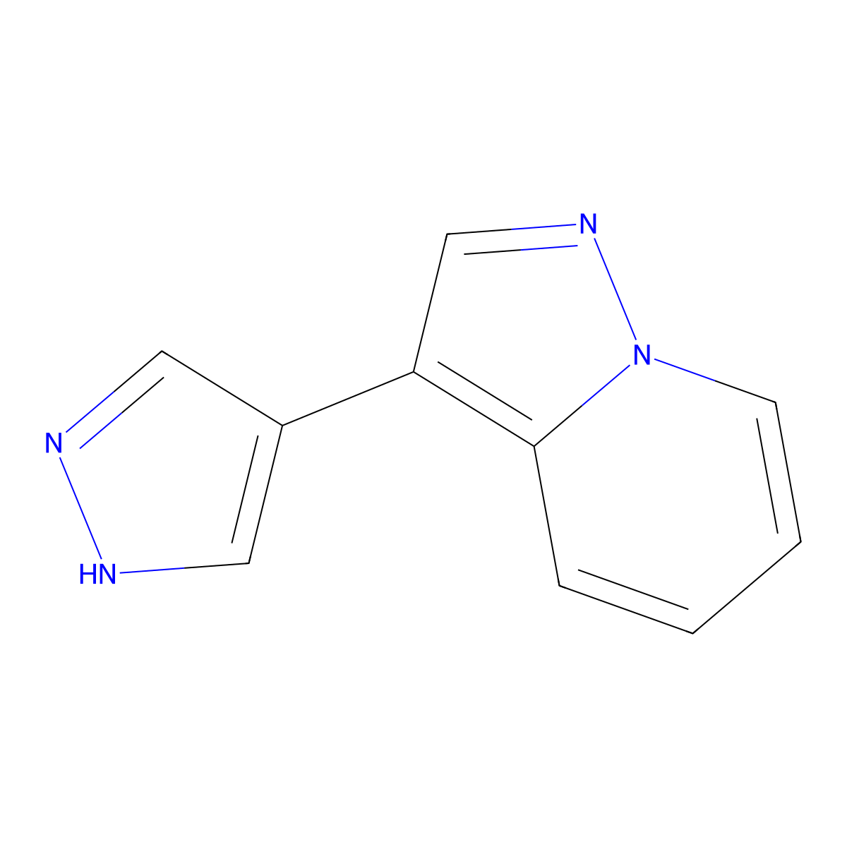 4-{pyrazolo[1,5-a]pyridin-3-yl}-1H-pyrazole molecular structure, CAS 2228332-75-8