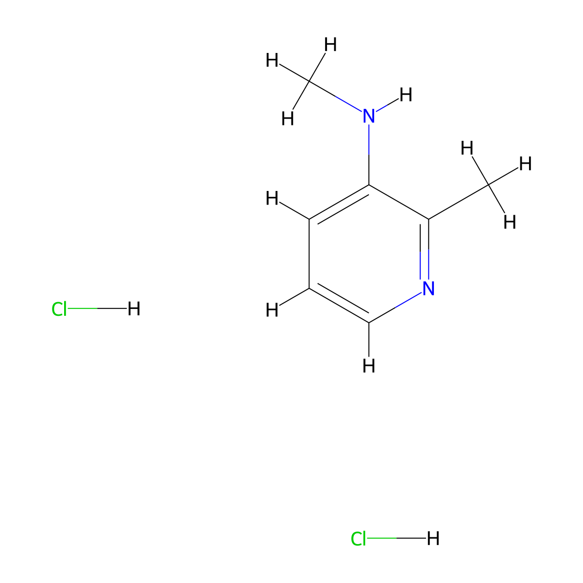 N,2-Dimethylpyridin-3-amine dihydrochloride molecular structure, CAS 2228333-33-1