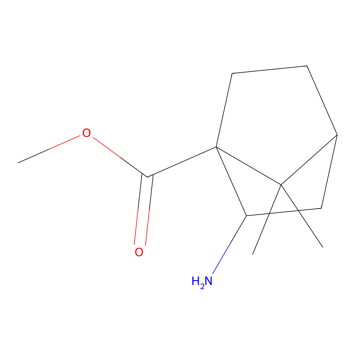 Methyl 2-amino-7,7-dimethylbicyclo[2.2.1]heptane-1-carboxylate molecular structure, CAS 2228333-40-0