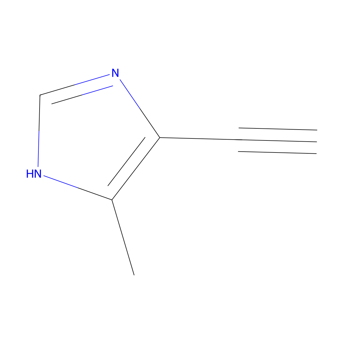 5-ethynyl-4-methyl-1H-imidazole molecular structure, CAS 2228337-84-4