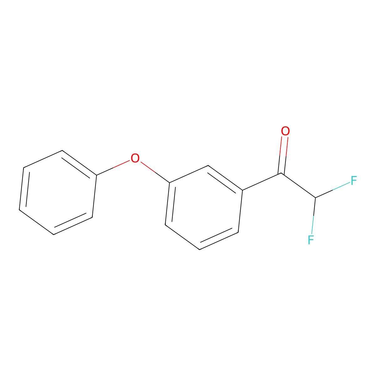 2,2-Difluoro-1-(3-phenoxyphenyl)ethan-1-one molecular structure, CAS 2228347-29-1