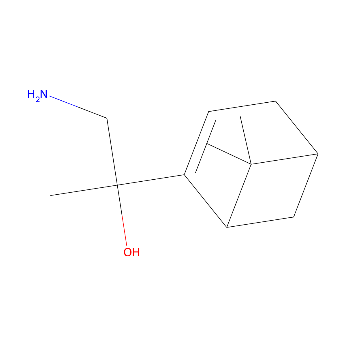 1-Amino-2-{6,6-dimethylbicyclo[3.1.1]hept-2-en-2-yl}propan-2-ol molecular structure, CAS 2228355-78-8