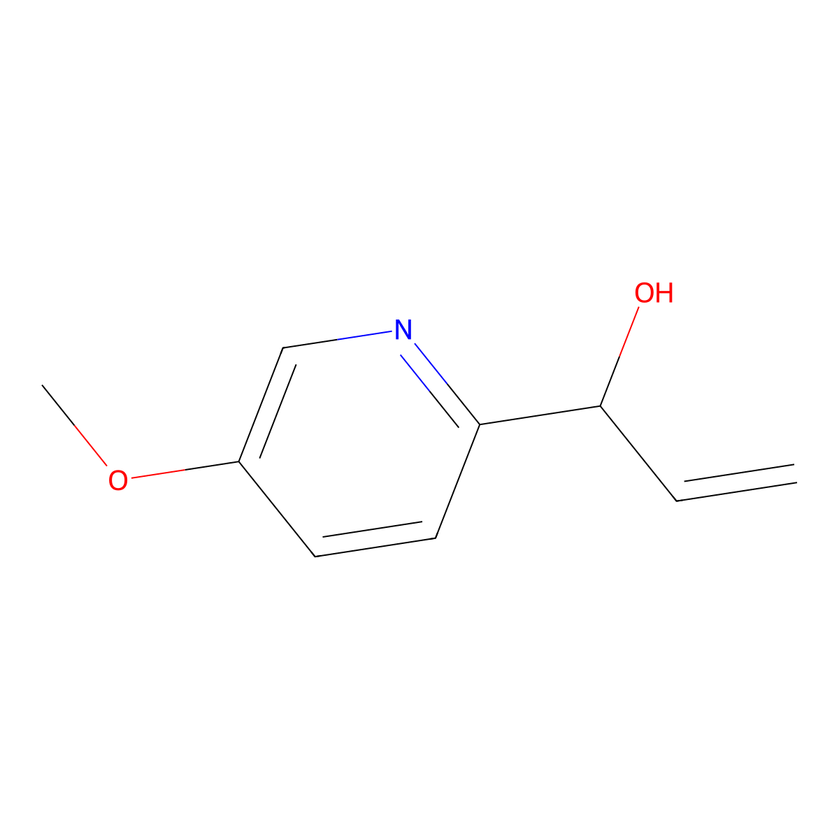1-(5-Methoxypyridin-2-yl)prop-2-en-1-ol molecular structure, CAS 2228358-96-9