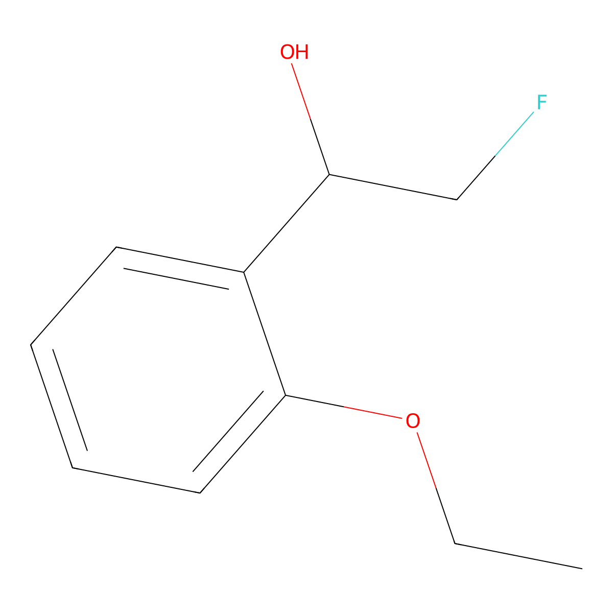 1-(2-Ethoxyphenyl)-2-fluoroethan-1-ol molecular structure, CAS 2228360-61-8