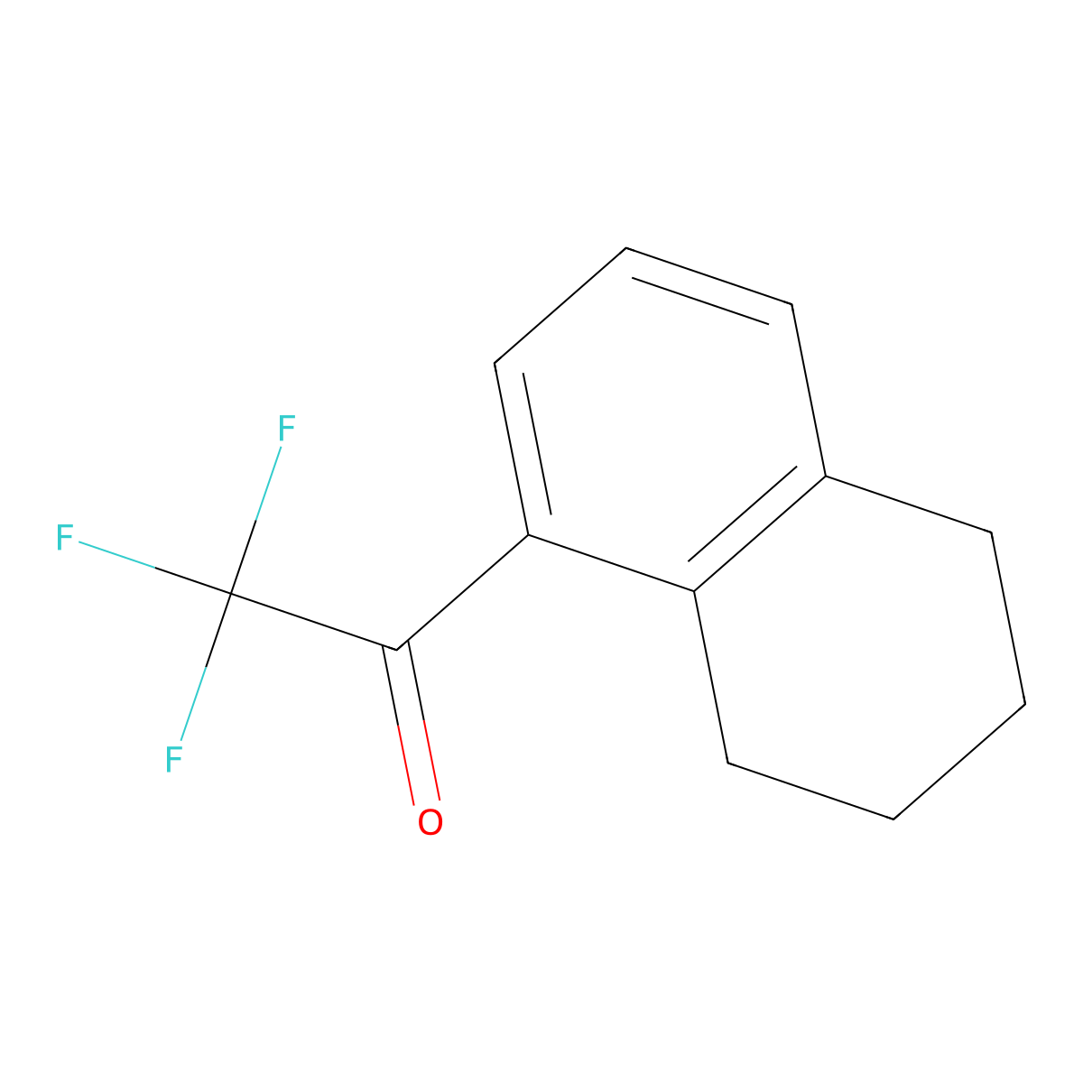 2,2,2-Trifluoro-1-(5,6,7,8-tetrahydronaphthalen-1-yl)ethan-1-one molecular structure, CAS 2228367-22-2