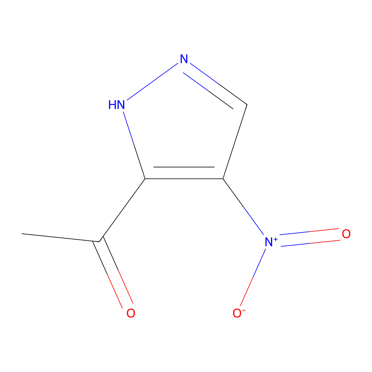 1-(4-Nitro-1H-pyrazol-5-yl)ethanone molecular structure, CAS 2228374-35-2