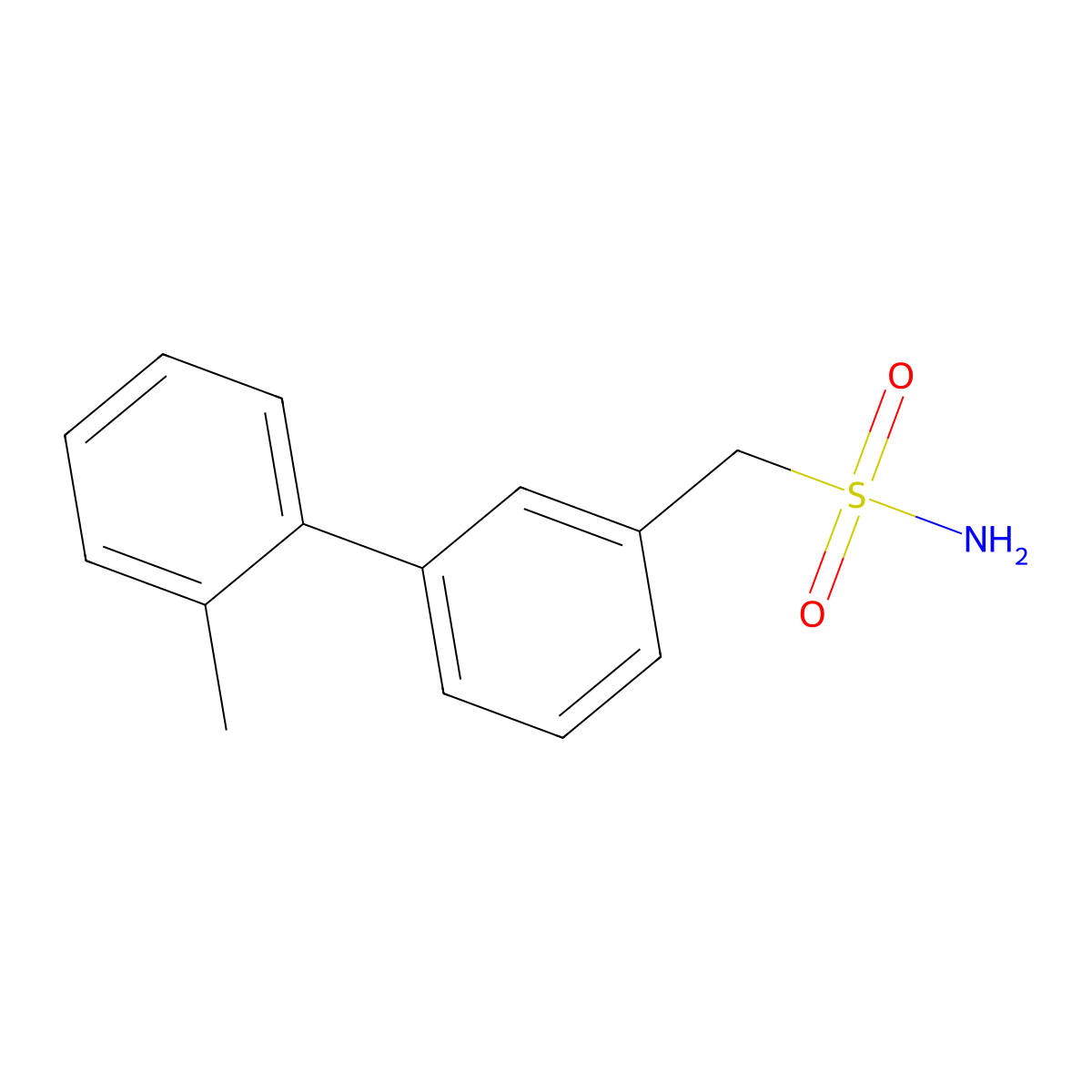 [3-(2-Methylphenyl)phenyl]methanesulfonamide molecular structure, CAS 2228376-01-8
