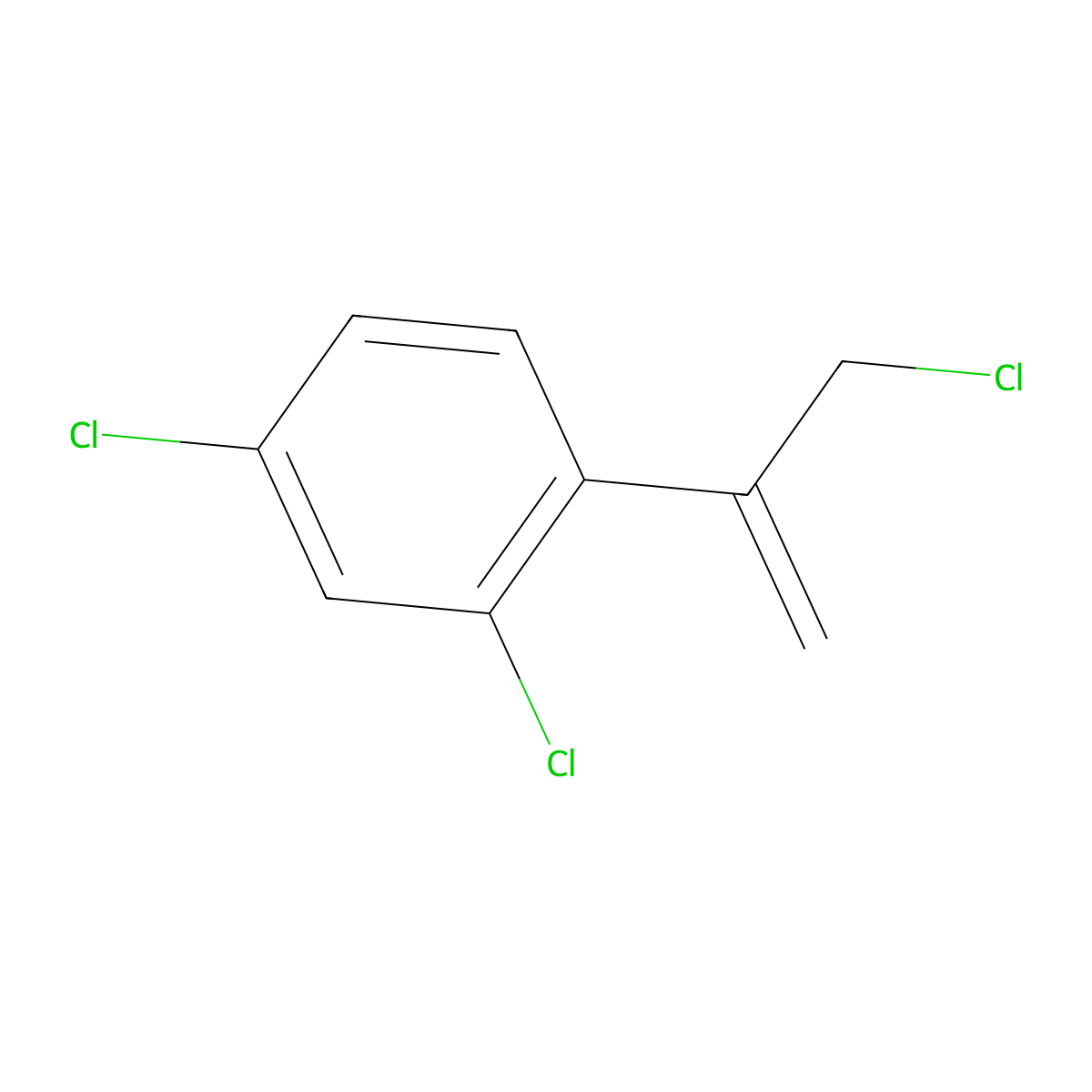 2,4-Dichloro-1-(3-chloroprop-1-en-2-yl)benzene molecular structure, CAS 2228379-50-6