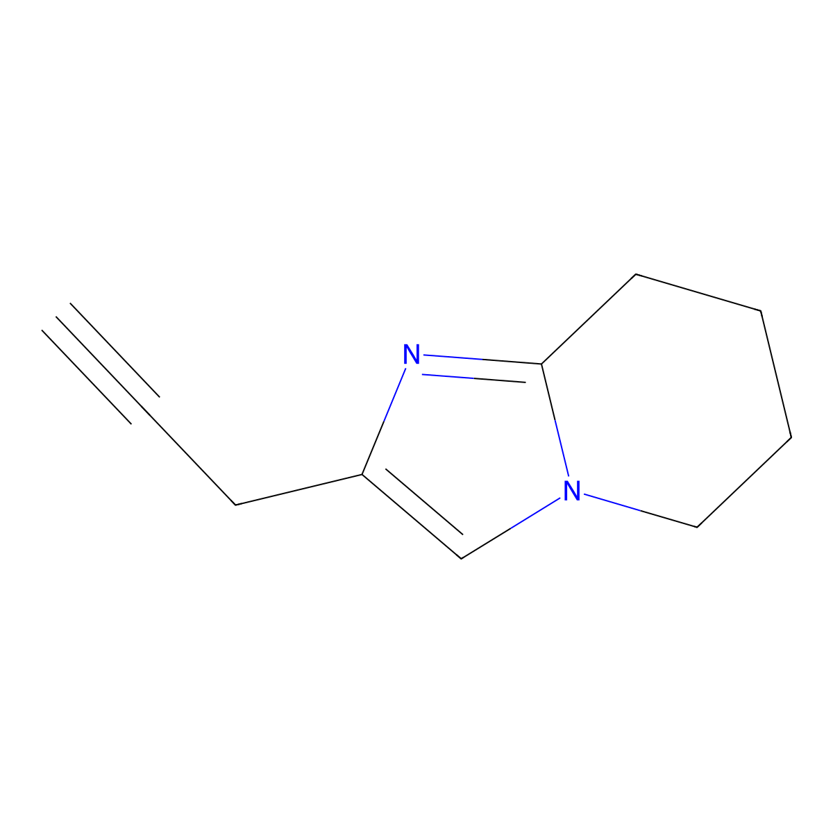 2-(Prop-2-yn-1-yl)-5,6,7,8-tetrahydroimidazo[1,2-a]pyridine molecular structure, CAS 2228390-41-6