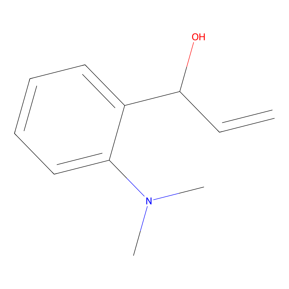 1-[2-(Dimethylamino)phenyl]prop-2-en-1-ol molecular structure, CAS 2228391-10-2