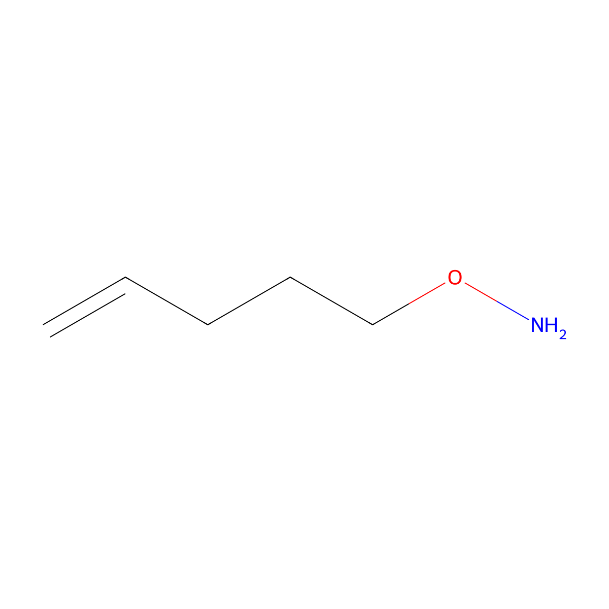 O-(pent-4-en-1-yl)hydroxylamine molecular structure, CAS 222841-77-2