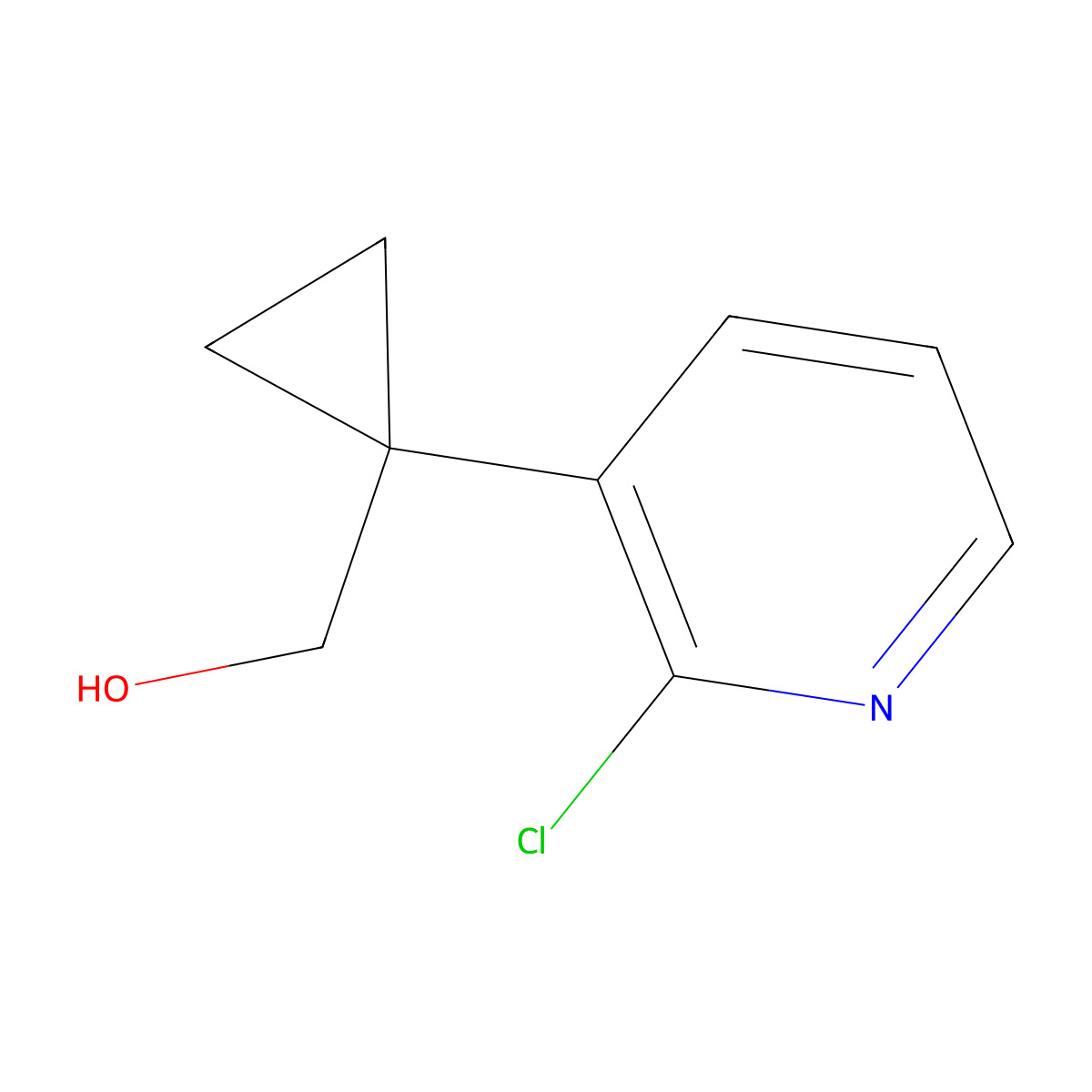 [1-(2-Chloropyridin-3-yl)cyclopropyl]methanol molecular structure, CAS 2228418-61-7