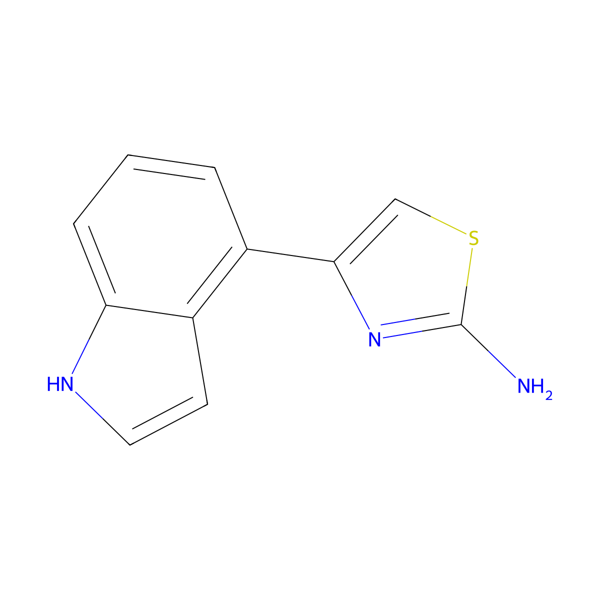 4-(1H-indol-4-yl)-1,3-thiazol-2-amine molecular structure, CAS 2228422-27-1