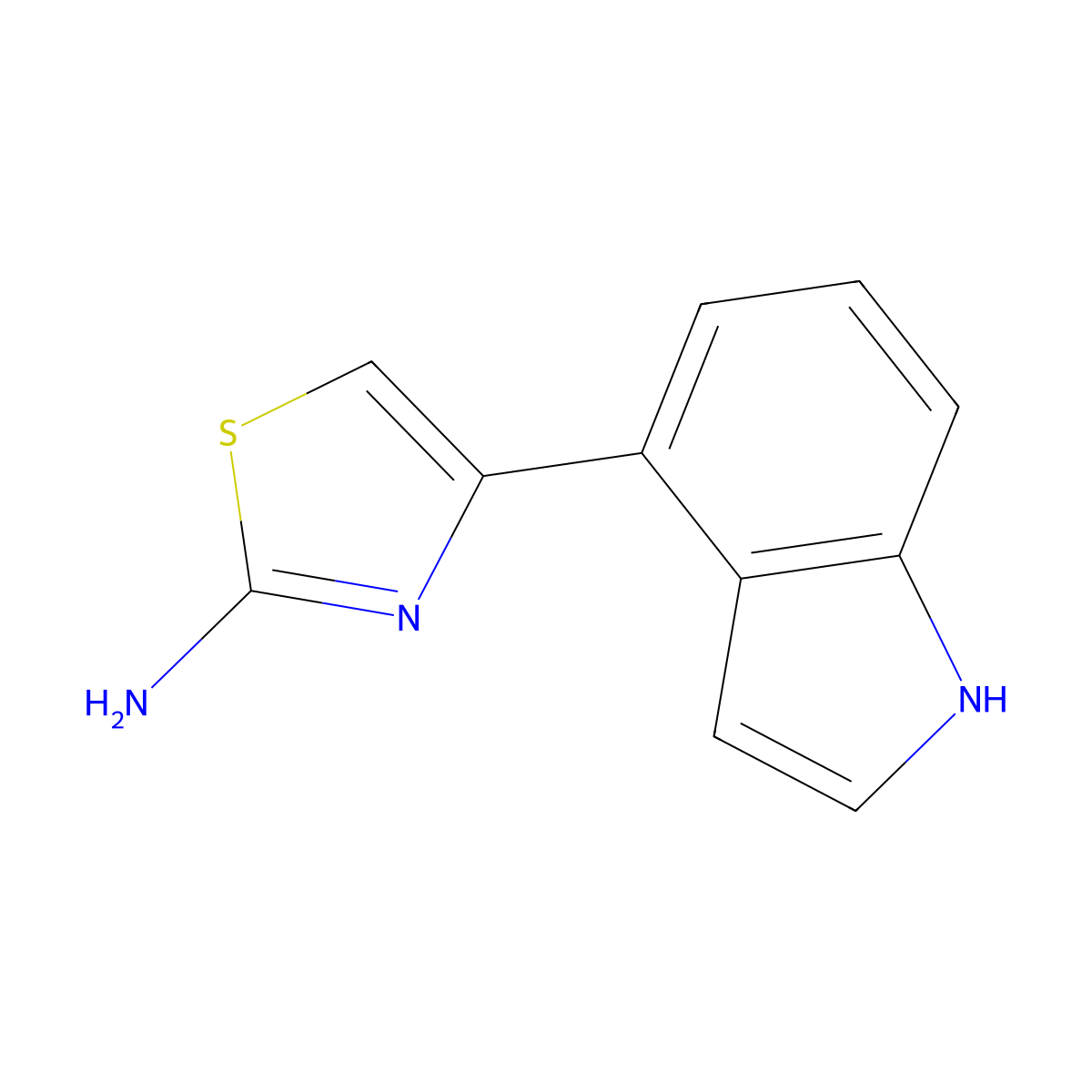 4-(1H-indol-4-yl)-1,3-thiazol-2-amine molecular structure, CAS 2228422-27-1