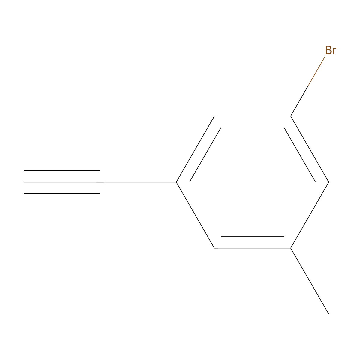 1-Bromo-3-ethynyl-5-methylbenzene molecular structure, CAS 2228428-36-0
