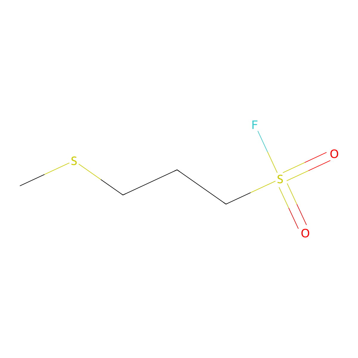 3-(Methylsulfanyl)propane-1-sulfonyl fluoride molecular structure, CAS 2228434-62-4