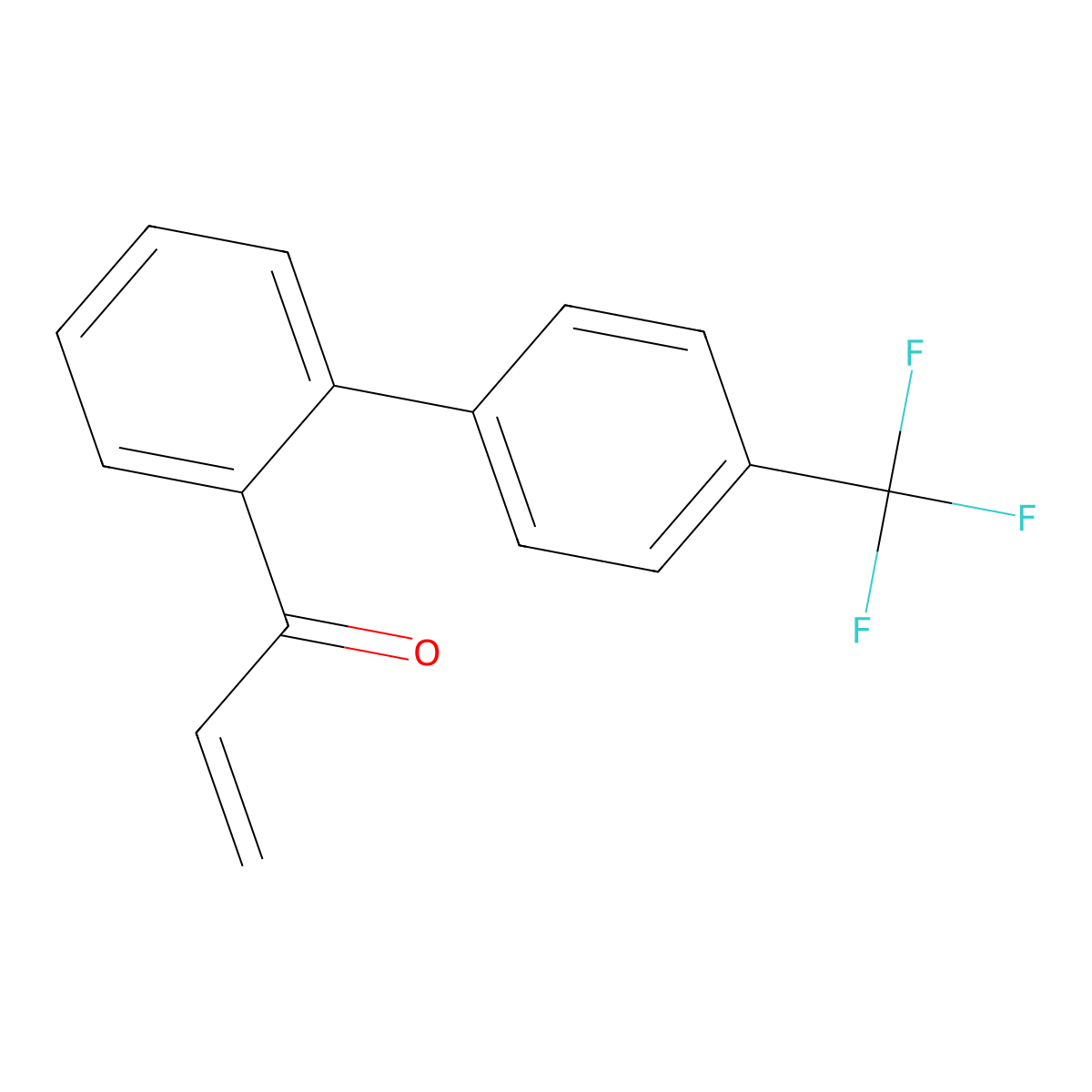1-{2-[4-(Trifluoromethyl)phenyl]phenyl}prop-2-en-1-one molecular structure, CAS 2228444-42-4
