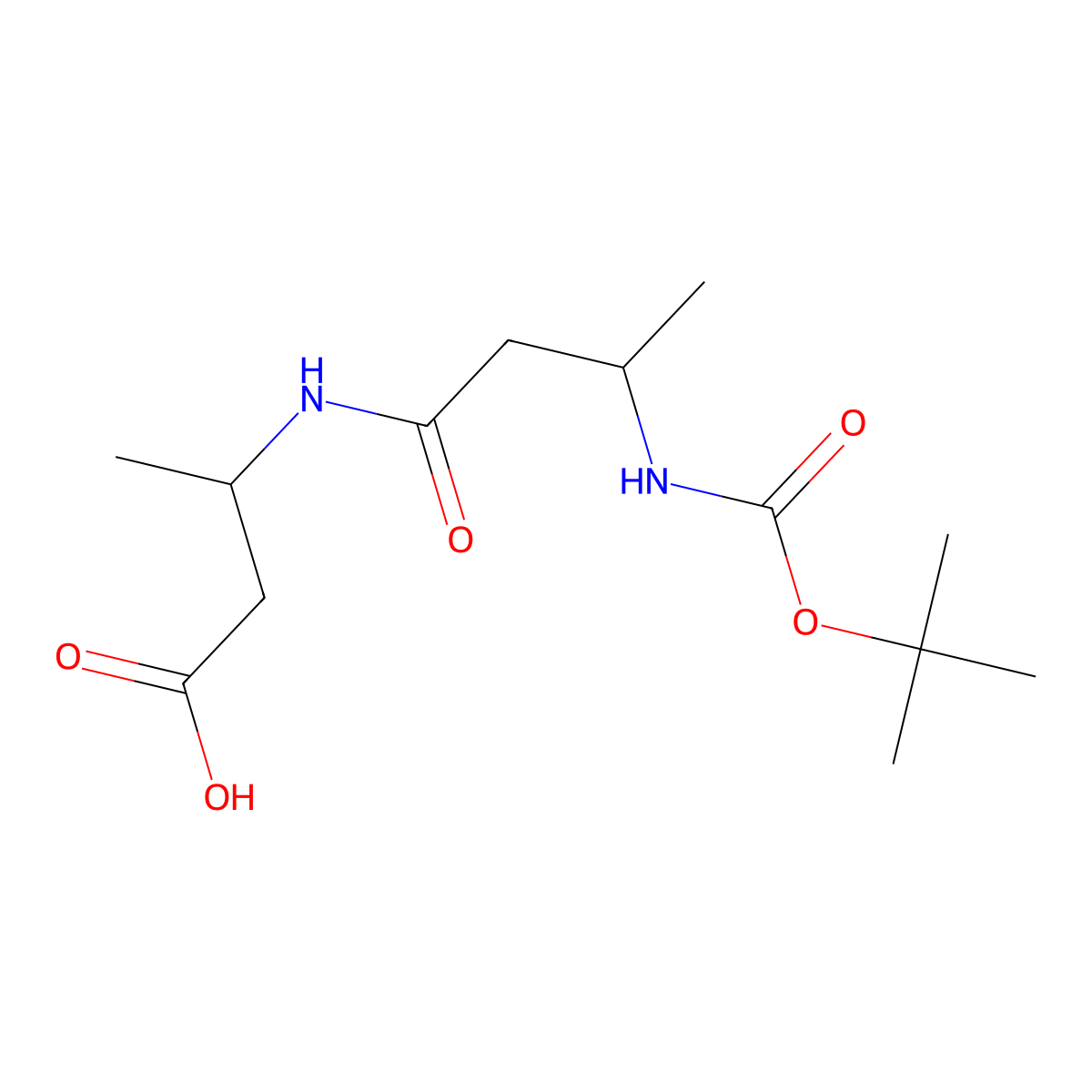 (3S)-3-[(3S)-3-{[(tert-butoxy)carbonyl]amino}butanamido]butanoic acid molecular structure, CAS 222845-78-5