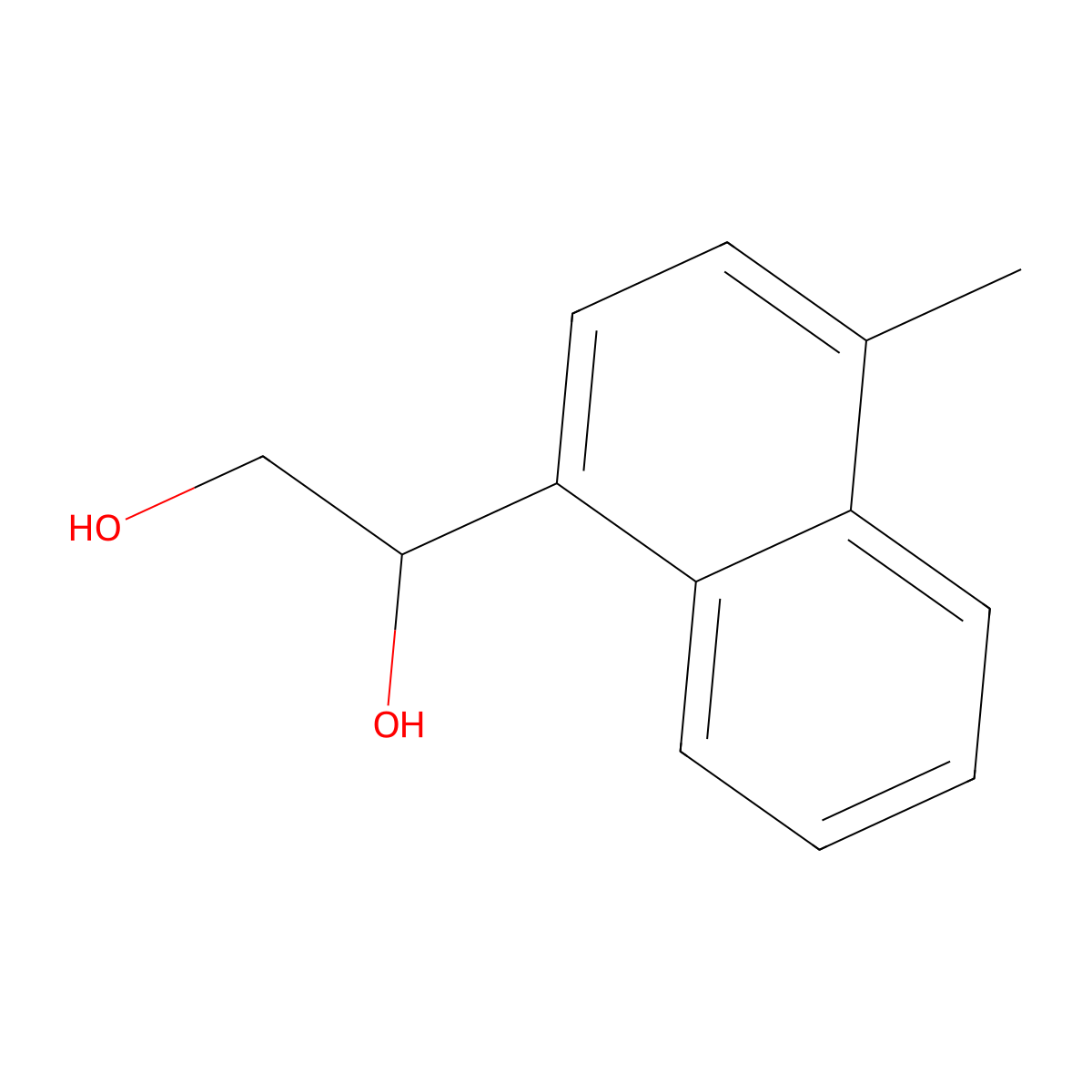 1-(4-Methylnaphthalen-1-yl)ethane-1,2-diol molecular structure, CAS 2228450-97-1