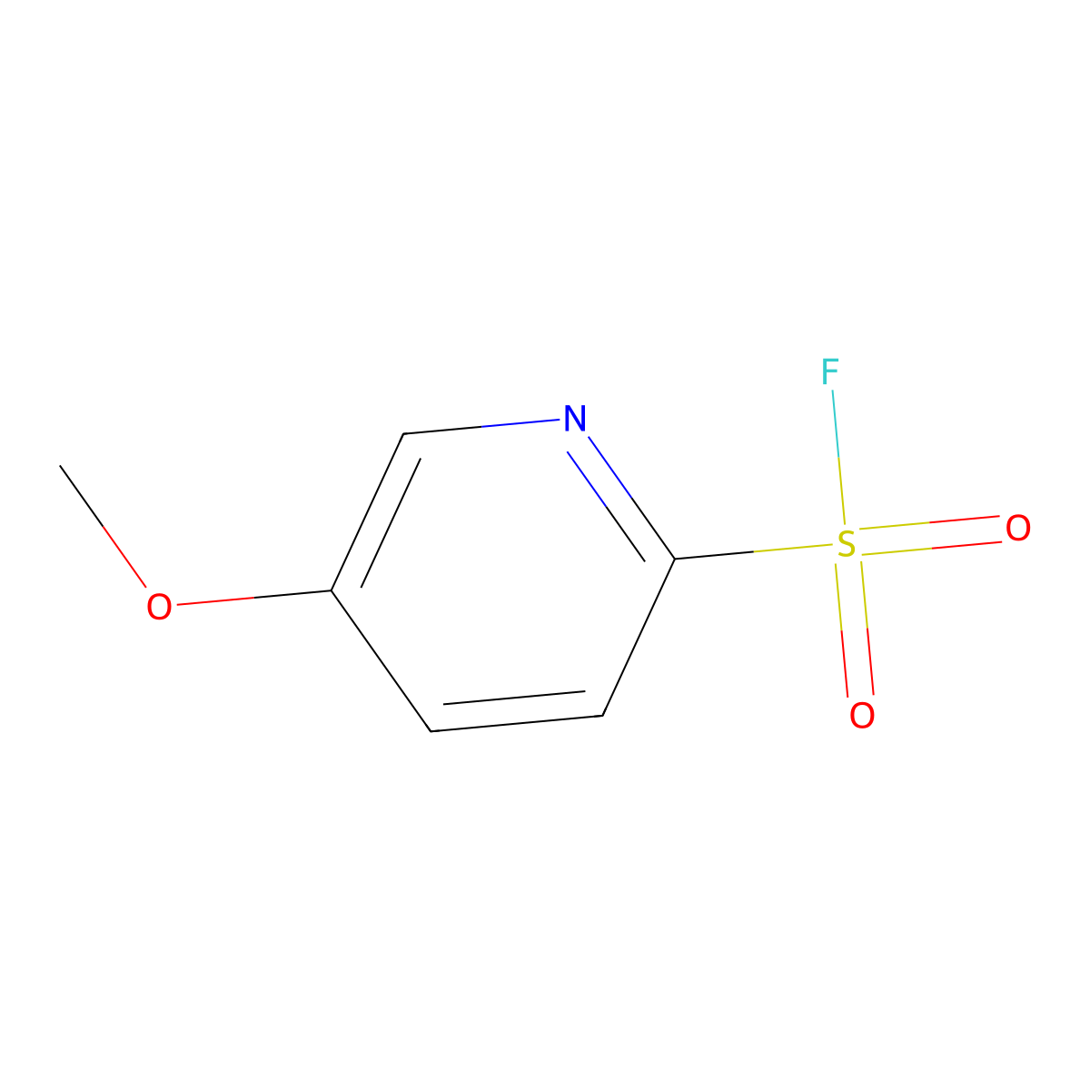 5-Methoxypyridine-2-sulfonyl fluoride molecular structure, CAS 2228456-95-7