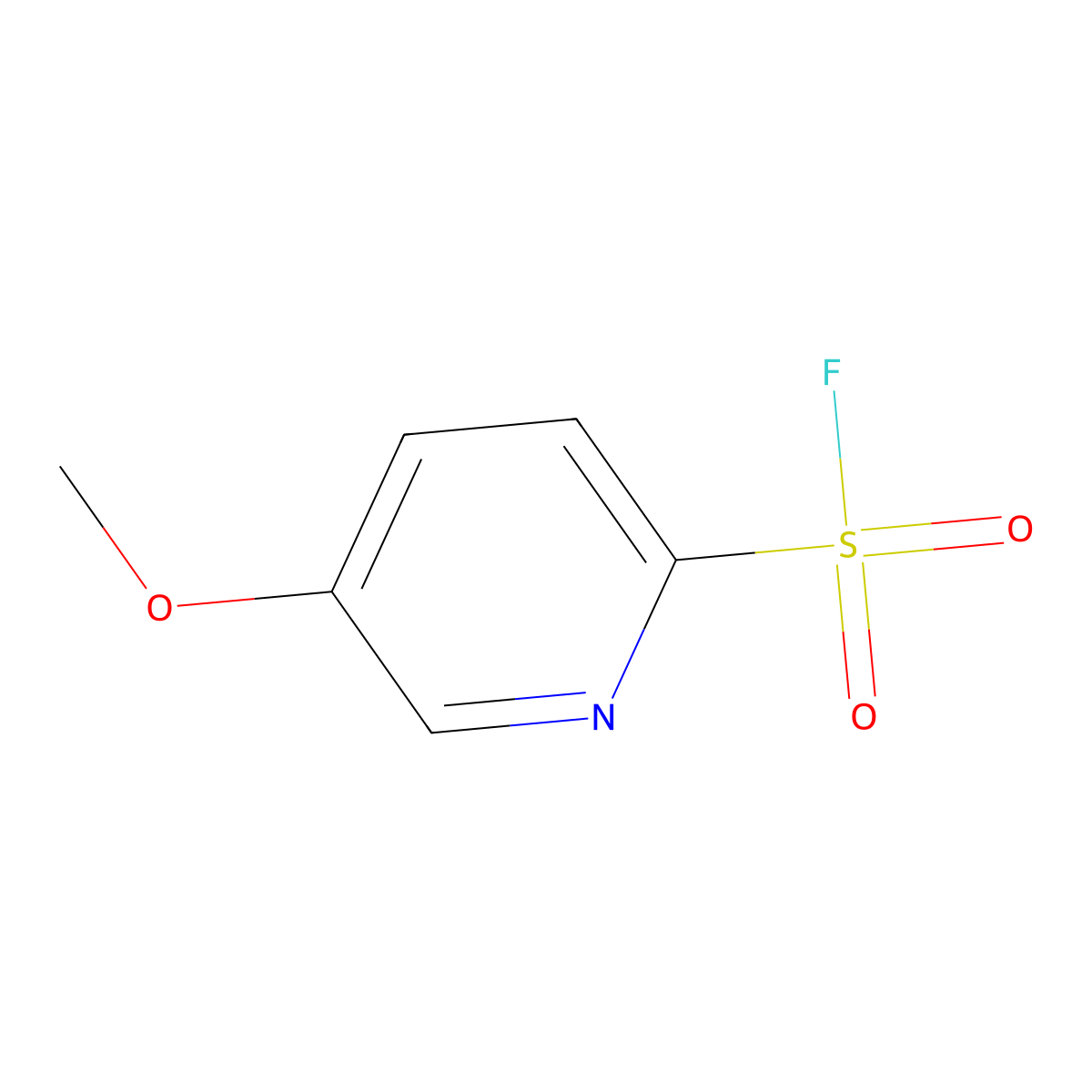 5-Methoxypyridine-2-sulfonyl fluoride molecular structure, CAS 2228456-95-7