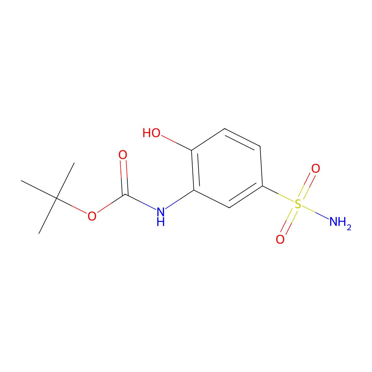 tert-butyl N-(2-hydroxy-5-sulfamoylphenyl)carbamate molecular structure, CAS 2228461-22-9