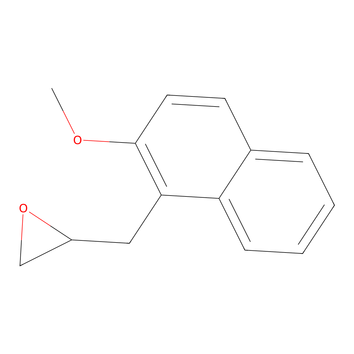 2-[(2-Methoxynaphthalen-1-yl)methyl]oxirane molecular structure, CAS 2228463-72-5