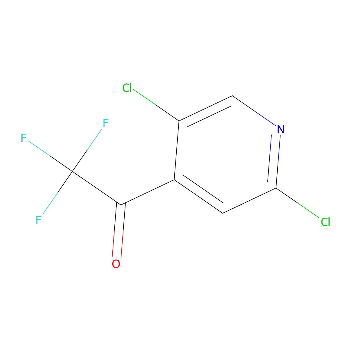1-(2,5-Dichloropyridin-4-yl)-2,2,2-trifluoroethanone molecular structure, CAS 2228466-53-1