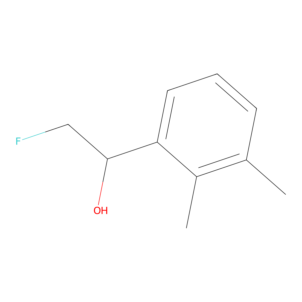 1-(2,3-Dimethylphenyl)-2-fluoroethan-1-ol molecular structure, CAS 2228467-65-8
