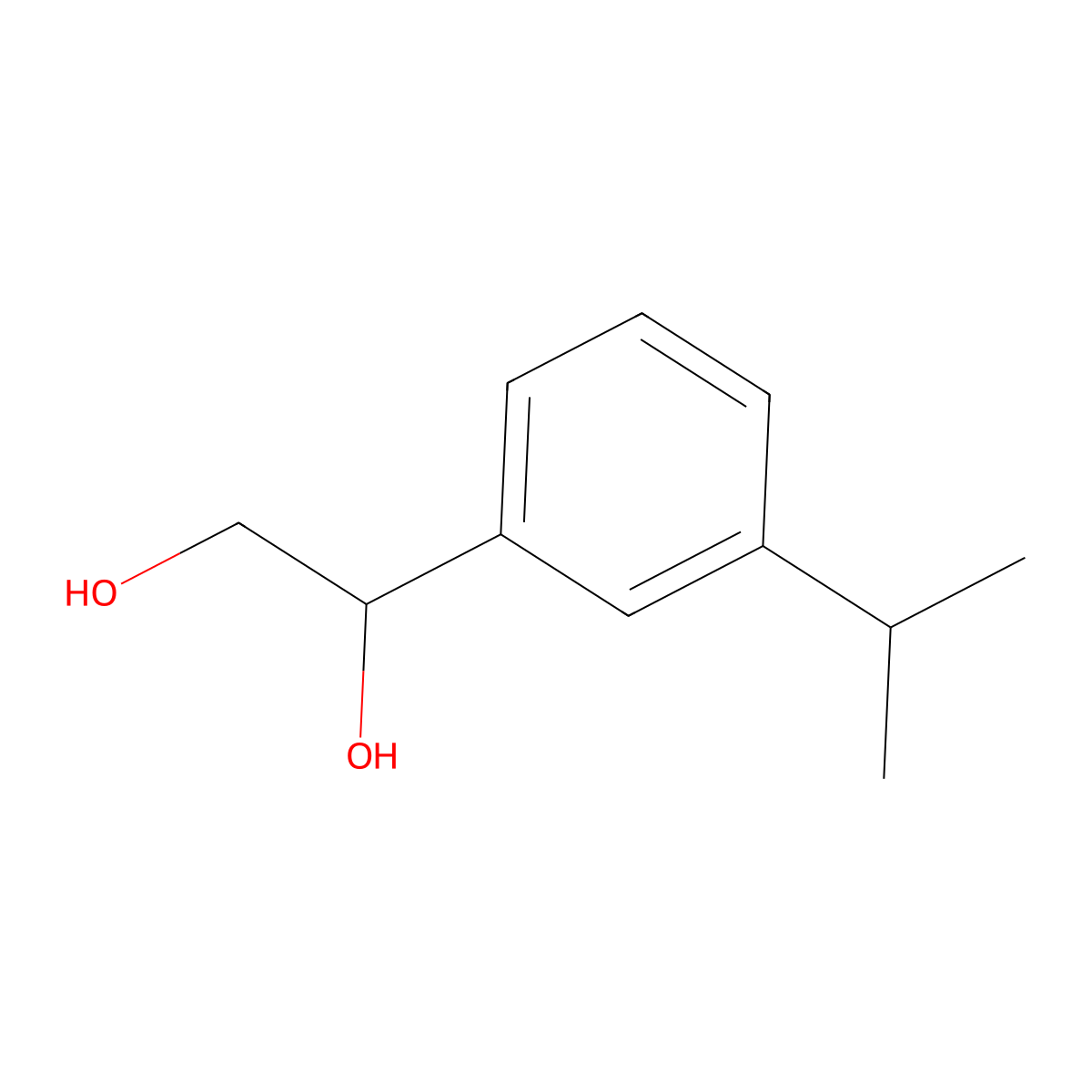 1-[3-(Propan-2-yl)phenyl]ethane-1,2-diol molecular structure, CAS 2228470-30-0