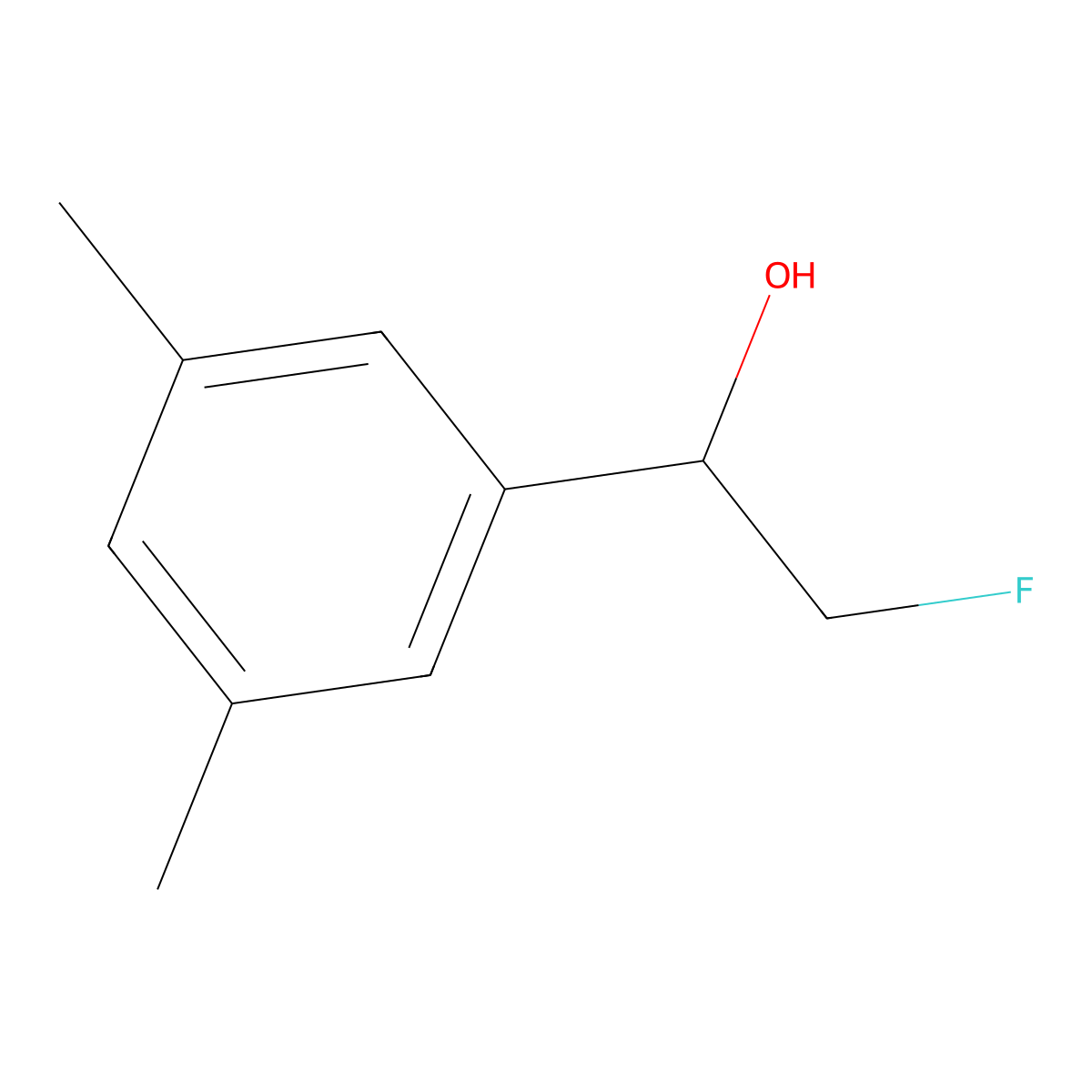 1-(3,5-Dimethylphenyl)-2-fluoroethan-1-ol molecular structure, CAS 2228471-00-7