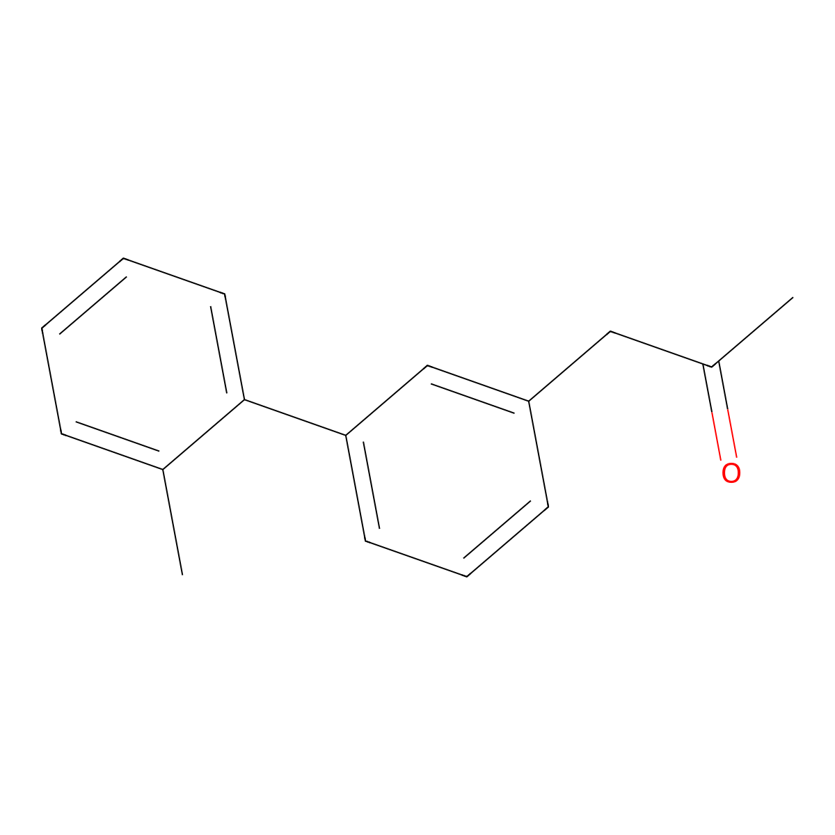 1-[3-(2-Methylphenyl)phenyl]propan-2-one molecular structure, CAS 2228483-27-8