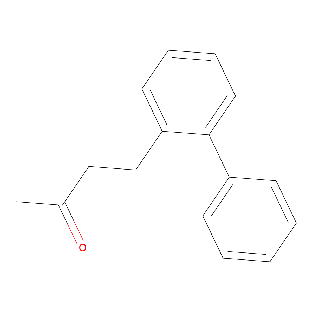 4-(2-Phenylphenyl)butan-2-one molecular structure, CAS 2228484-32-8