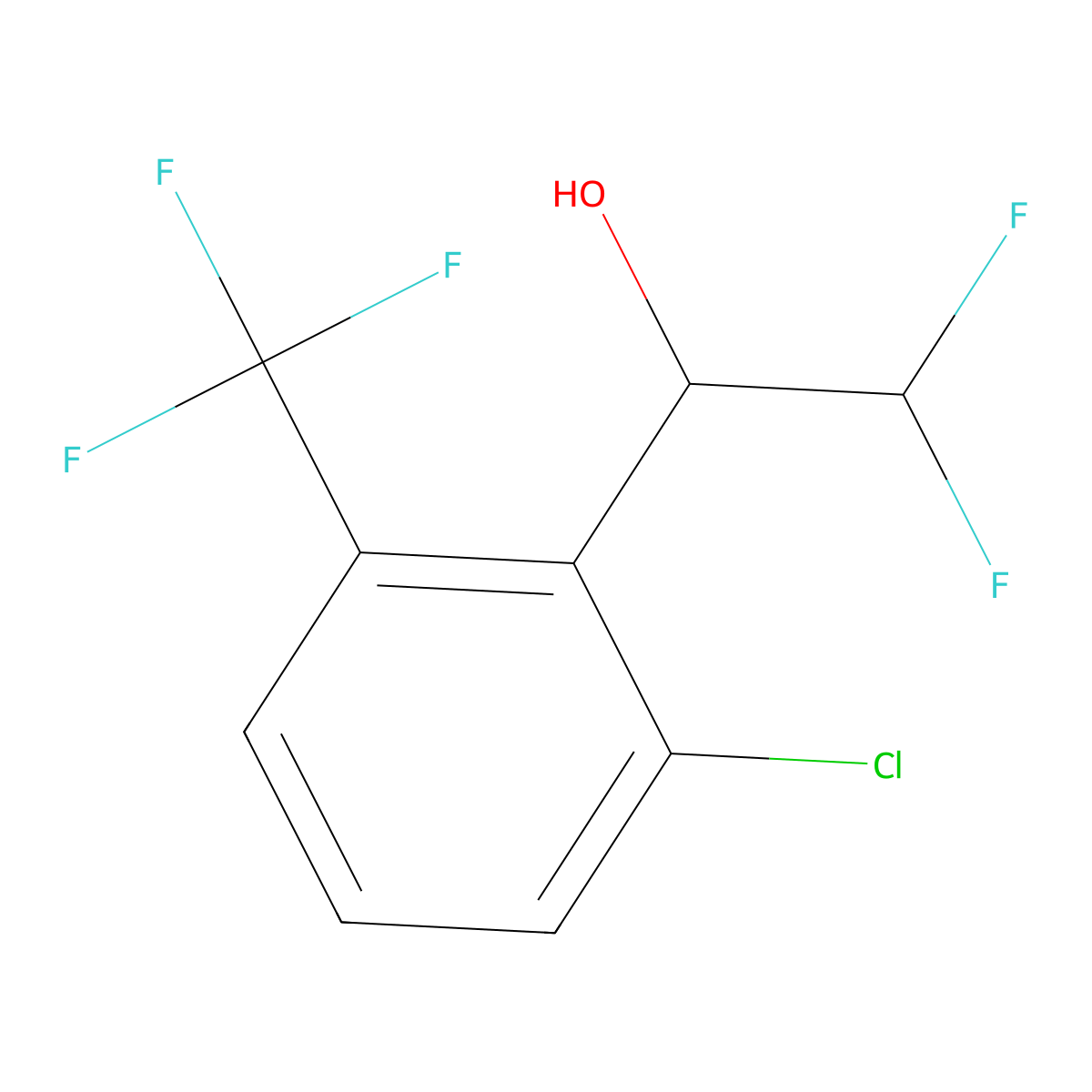 1-[2-Chloro-6-(trifluoromethyl)phenyl]-2,2-difluoroethan-1-ol molecular structure, CAS 2228485-32-1