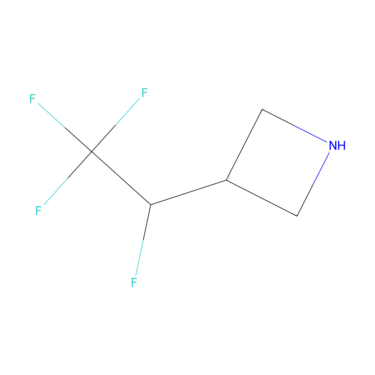 3-(1,2,2,2-Tetrafluoroethyl)azetidine molecular structure, CAS 2228489-01-6