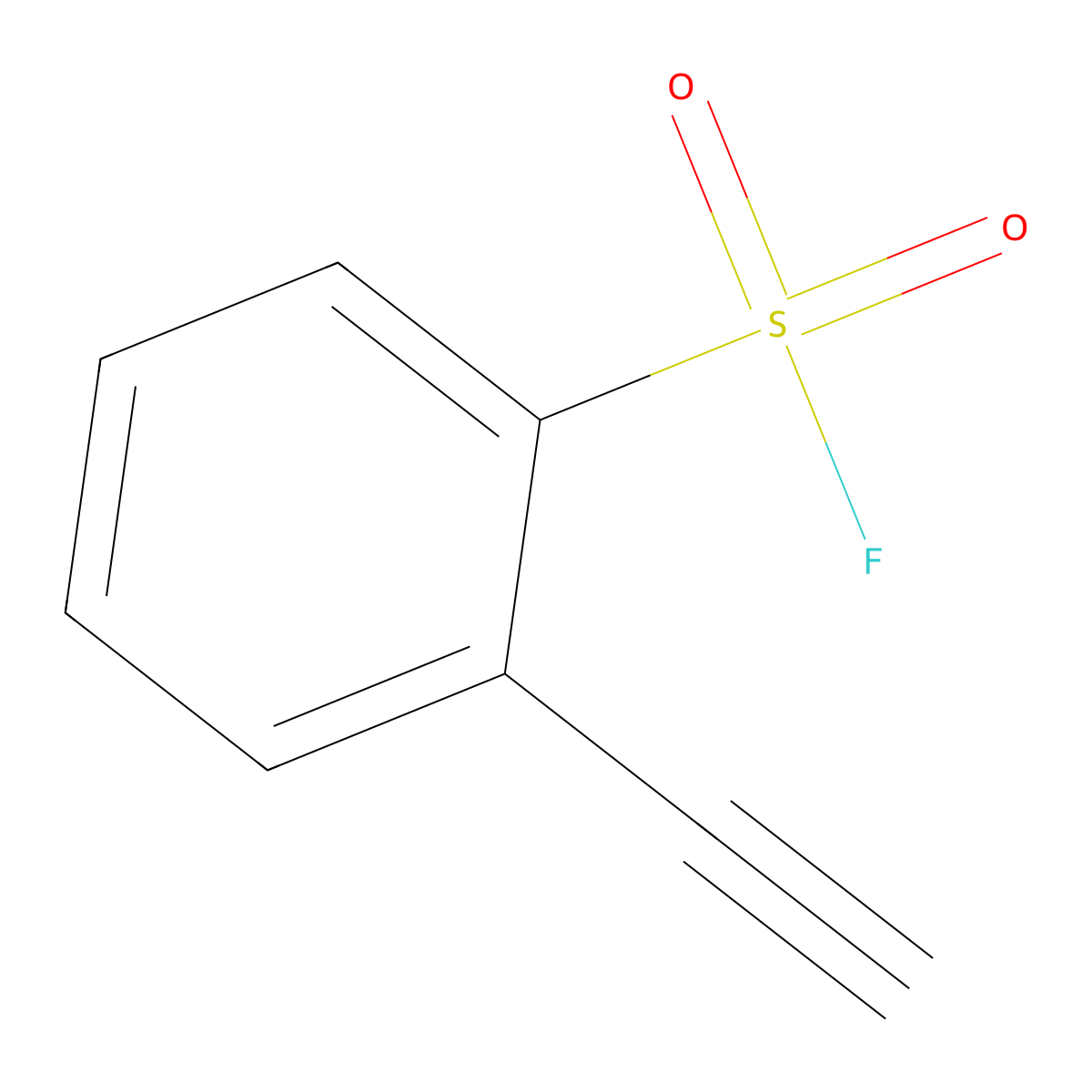 2-Ethynylbenzene-1-sulfonyl fluoride molecular structure, CAS 2228498-14-2