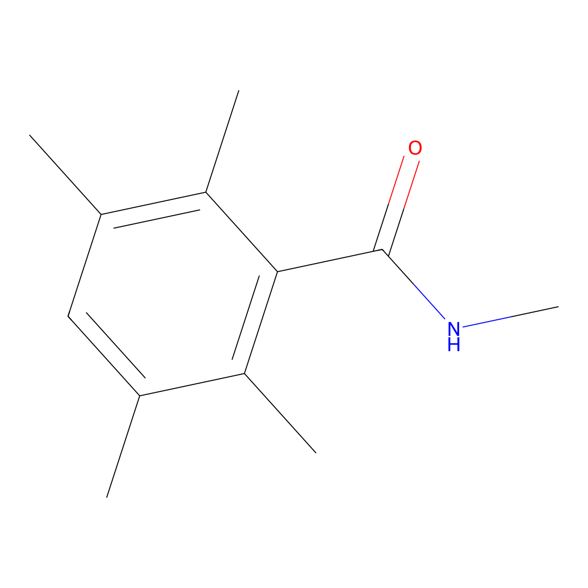 Benzamide, N,2,3,5,6-pentamethyl- molecular structure, CAS 222850-23-9