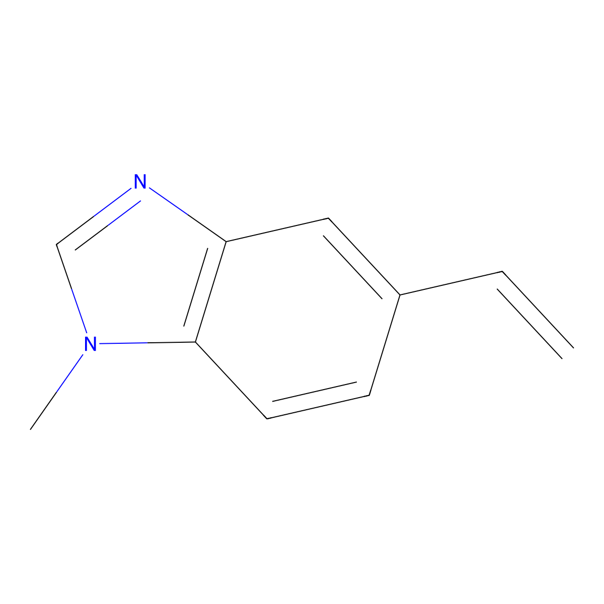 5-ethenyl-1-methyl-1H-1,3-benzodiazole molecular structure, CAS 2228500-85-2