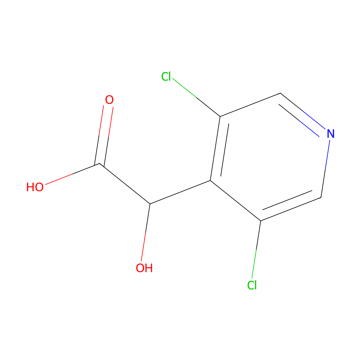 2-(3,5-Dichloropyridin-4-yl)-2-hydroxyacetic acid molecular structure, CAS 2228503-68-0