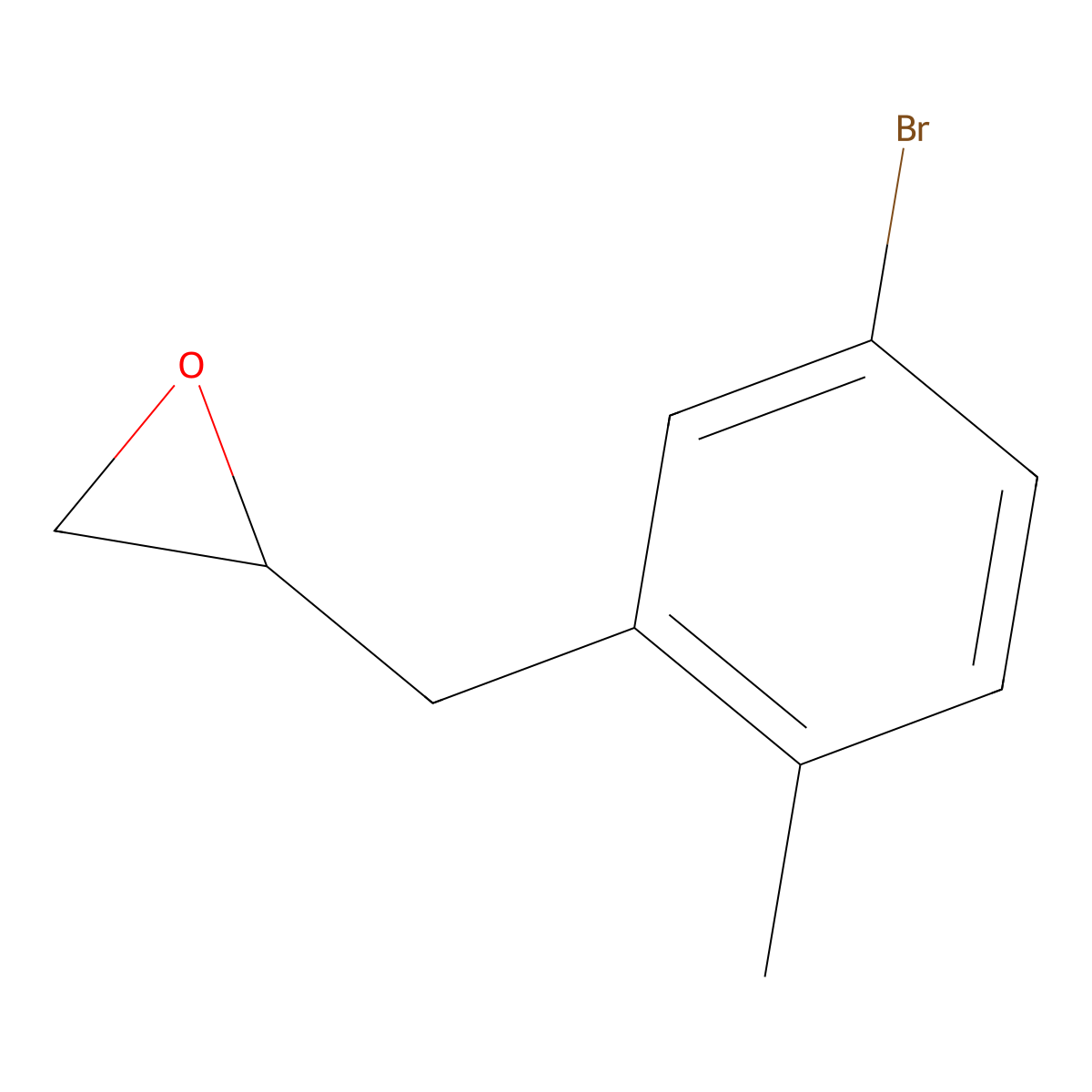 2-[(5-Bromo-2-methylphenyl)methyl]oxirane molecular structure, CAS 2228514-75-6