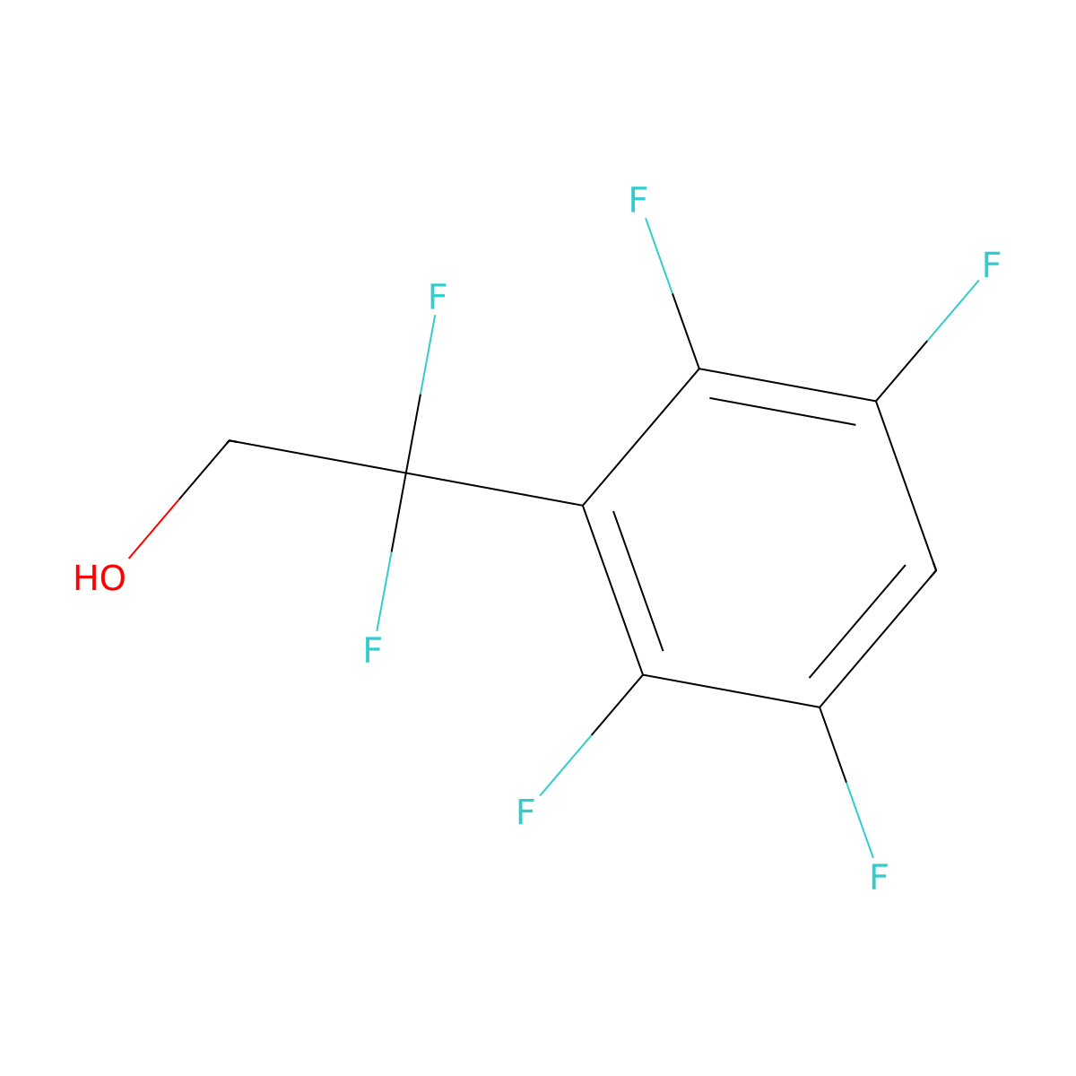 2,2-Difluoro-2-(2,3,5,6-tetrafluorophenyl)ethan-1-ol molecular structure, CAS 2228514-88-1