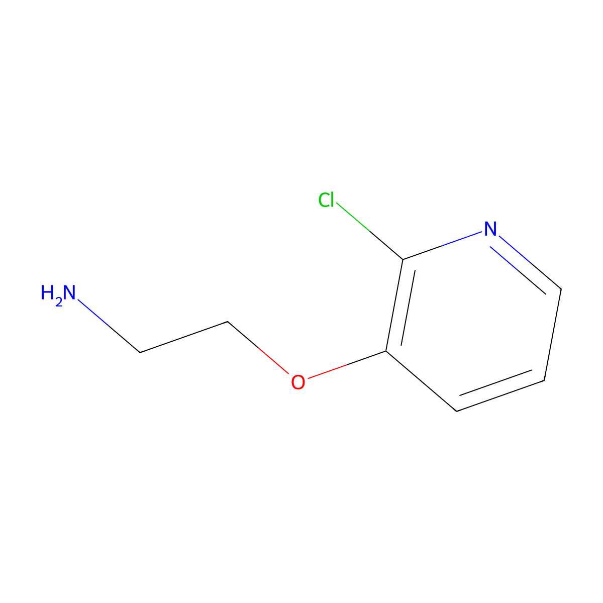 2-[(2-Chloropyridin-3-yl)oxy]ethan-1-amine molecular structure, CAS 2228516-99-0