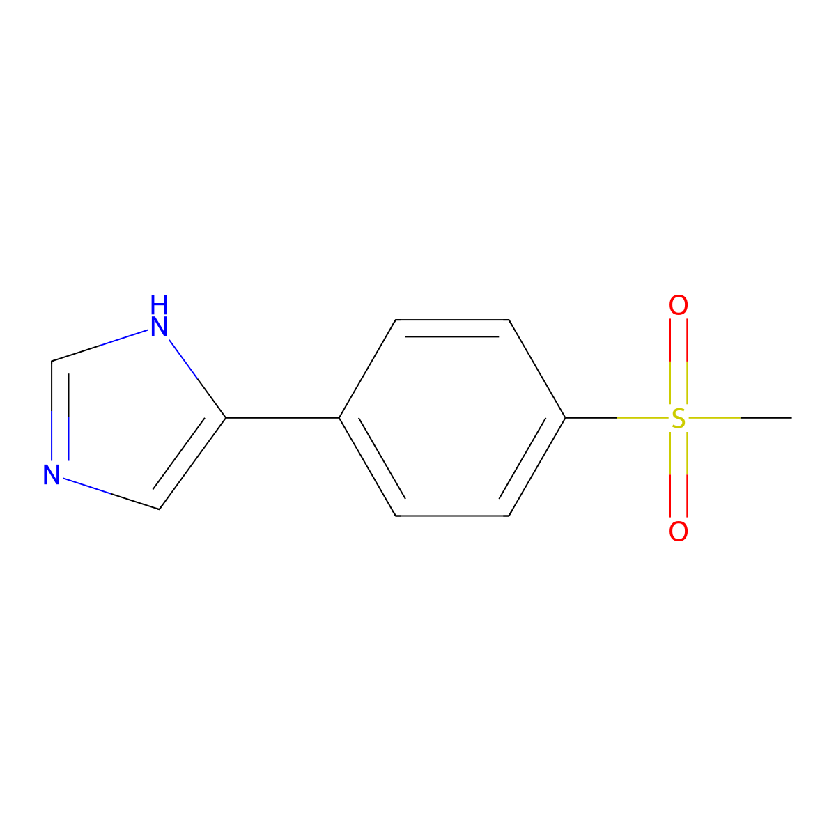 4-(4-methanesulfonylphenyl)-1H-imidazole molecular structure, CAS 2228521-77-3